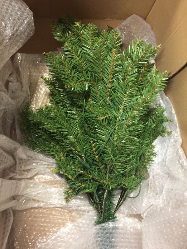 Photo 1 of National Tree Co. 9 Foot Dunhill Fir Hinged Fir Pre-Lit Christmas Tree
