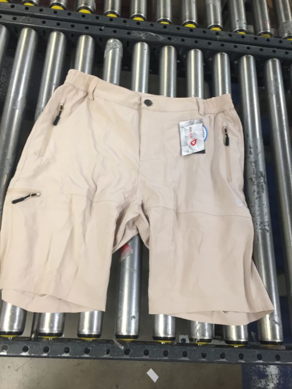 Photo 1 of Baleaf Womens Stretch Shorts Camping Travel Khaki Size XL