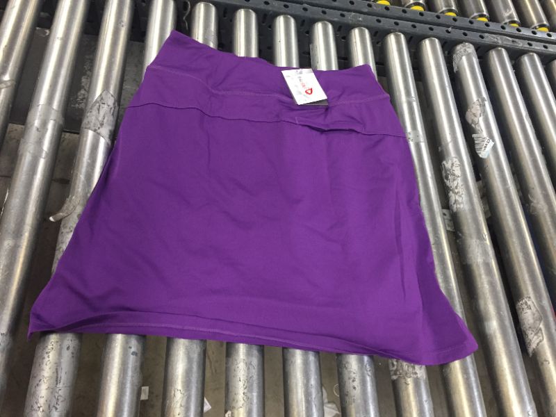 Photo 2 of Bayleaf Womens 20inch modest Knee Length Skirts Tennis Skorts Purple Size Medium