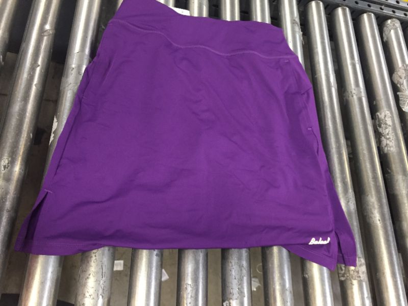 Photo 1 of Bayleaf Womens 20inch modest Knee Length Skirts Tennis Skorts Purple Size Medium