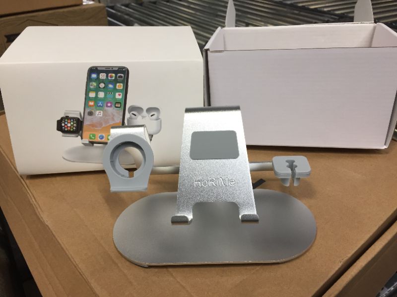 Photo 2 of multi function apple charging watch stand for apple watch -air pods- iphone- ipad