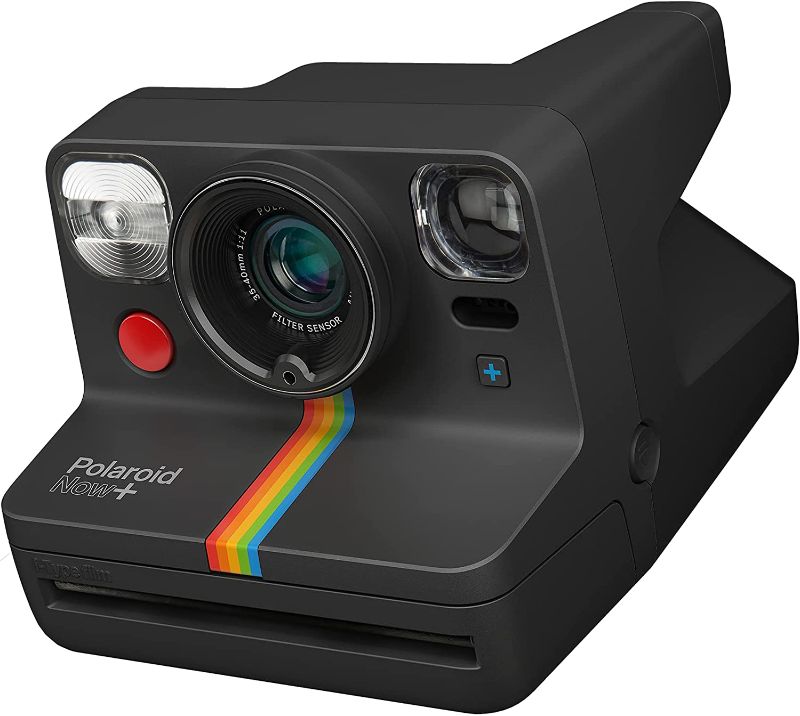 Photo 1 of Polaroid Now+ Black (9061) - Bluetooth Connected I-Type Instant Film Camera with harging chord 