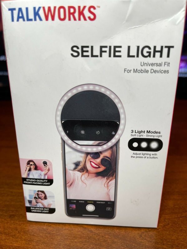 Photo 1 of TalkWorks Selfie Ring Light - Small Clip On LED Video Conference Lighting 
