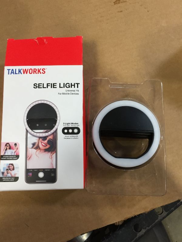 Photo 2 of TalkWorks Selfie Ring Light - Small Clip On LED Video Conference Lighting 
