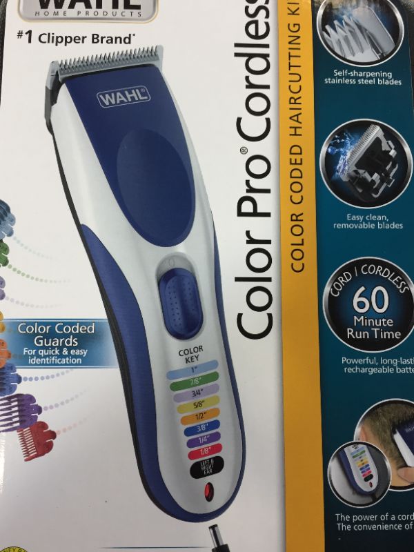 Photo 1 of wahl color pro cordless clippers --like new 