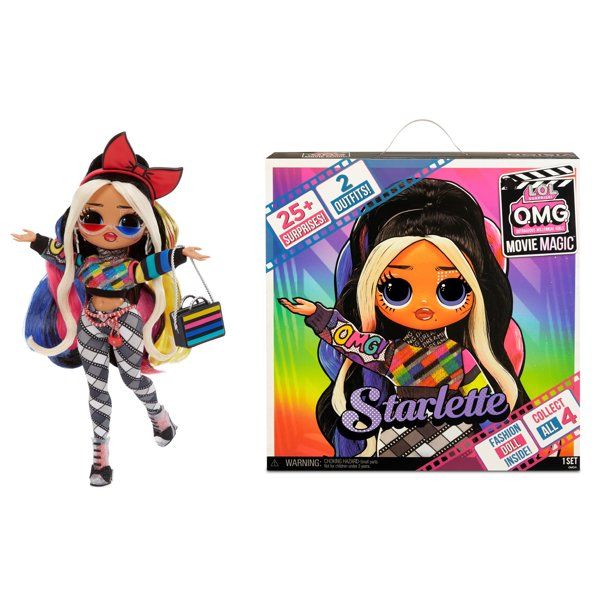 Photo 1 of LOL Surprise OMG Movie Magic™ Starlette Fashion Doll with 25 Surprises Including 2 Fashion Outfits, 3D Glasses, Movie Playset - Toys for Girls Ages 4 5 6+
