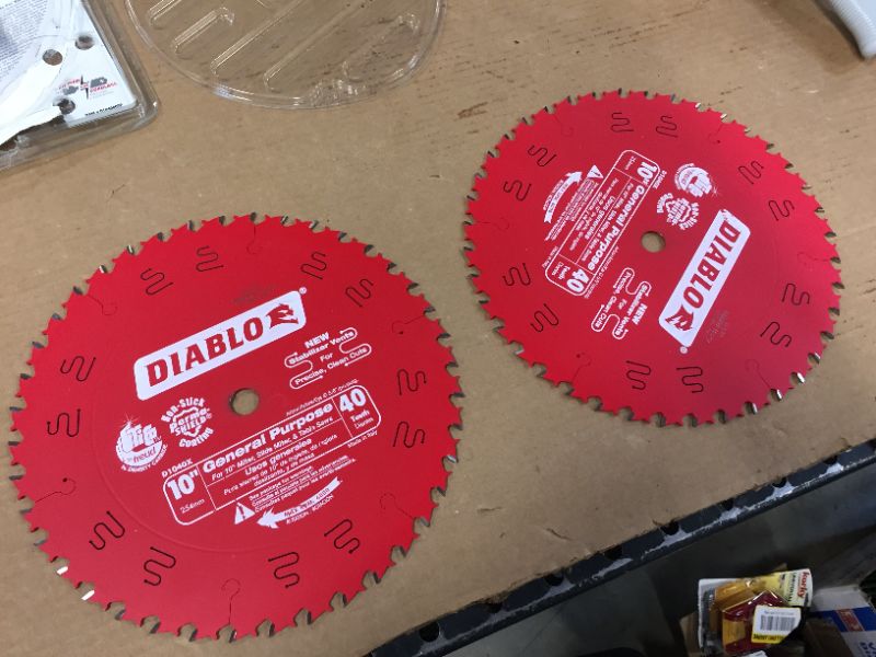 Photo 2 of 10 in. x 40-Tooth General Purpose Circular Saw Blade Value Pack (2-Pack)
