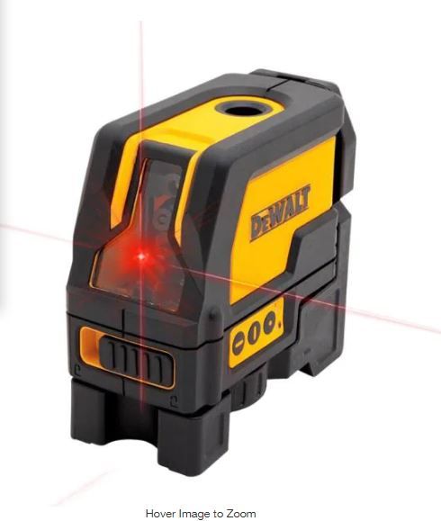 Photo 1 of 
165 ft. Red Self-Leveling Cross-Line and Plumb Spot Laser Level with (3) AAA Batteries & Case
