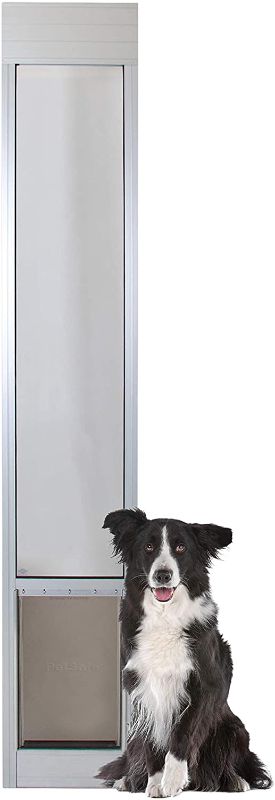 Photo 2 of PetSafe 1-Piece Sliding Glass Door for Dogs and Cats - Fits 81 in to 96 in Patio Panel Sliding Glass Doors - Adjustable Frame - No Cutting DIY Installation - Pet Door Great for Apartments and Rentals