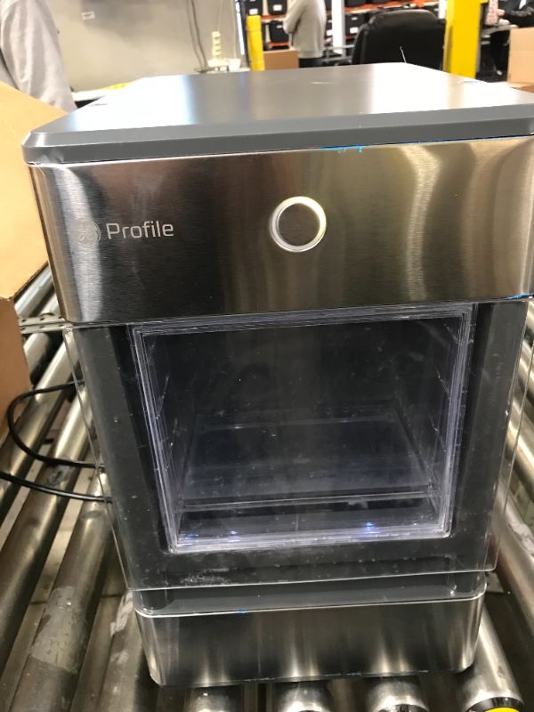 Photo 2 of GE Profile Opal | Countertop Nugget Ice Maker with Side Tank | Portable Ice Machine with Bluetooth Connectivity | Smart Home Kitchen Essentials | Stainless Steel Finish