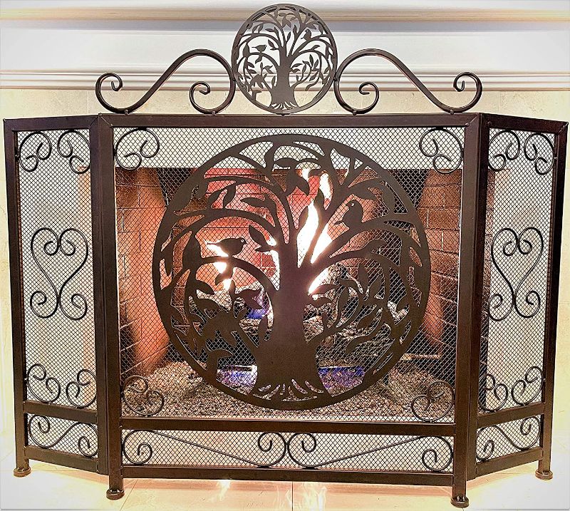 Photo 1 of BestGiftEver Tree of Life Metal Fireplace Screen