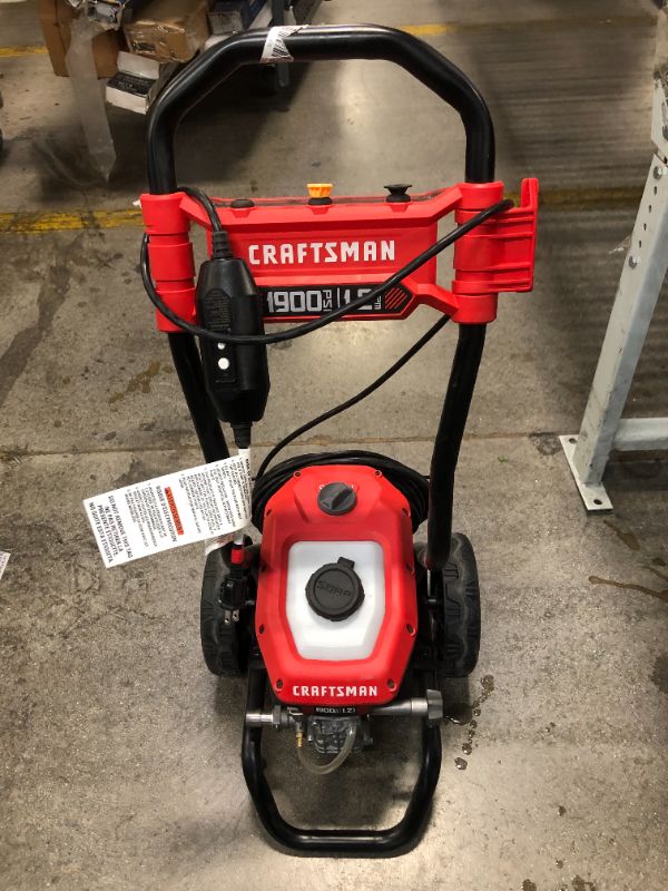 Photo 2 of CRAFTSMAN 1900-PSI 1.2-GPM Cold Water Electric Pressure Washer