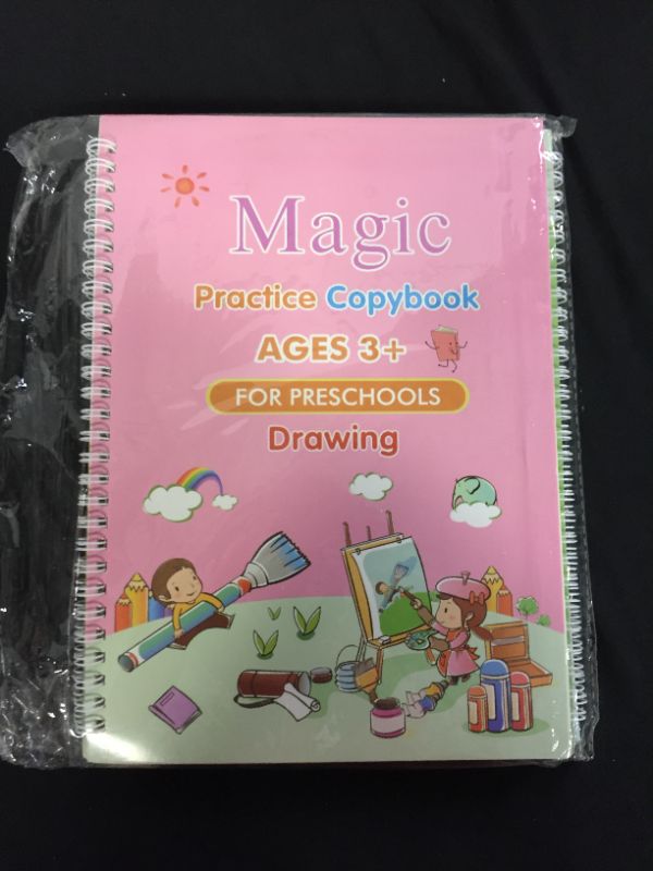 Photo 3 of BUDDHAFUL MIND Magic Practice Copybook for Kids [ with Bonus Travel Bag ] - Magic Practice Copybook 4 Pack with Pen, Handwriting Practice for Kids, Magic Copybook for Kids, Magic Practice Copybook Set