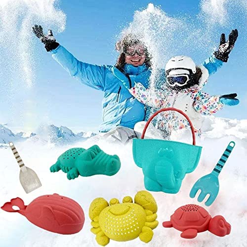 Photo 1 of Baby Snow Toys Kids Sand Toys Set Outdoor Pool Play Bath Toys Bucket Rake Shovel Set Animal Beach Water Toys Christmas Gift For Toddlers Boys Girls Age 3+