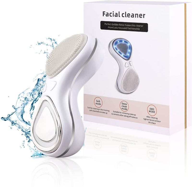 Photo 1 of Facial Brush Skin Cleansing, IPX7 Waterproof Electric Face Cleansing Brush Silicone, 3 in 1 Facial Cleaner for Exfoliating, Massaging and Deep Pore Cleansing, Suit for Sensitive Skin
[[ FACTORY SEALED ]]