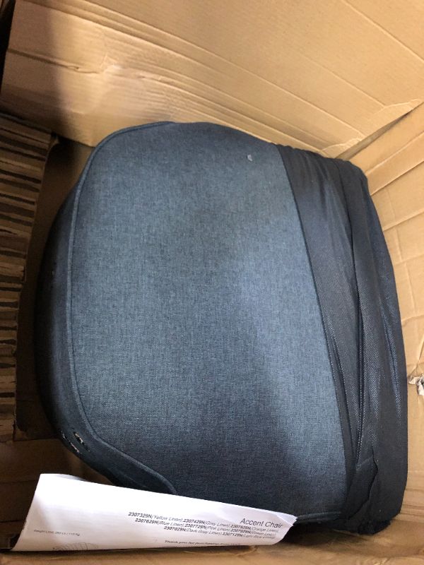 Photo 3 of  Brittany Upholstered Accent Chair - Novogratz
dark gray