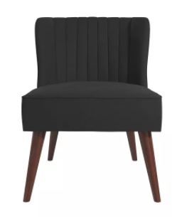 Photo 1 of  Brittany Upholstered Accent Chair - Novogratz
dark gray