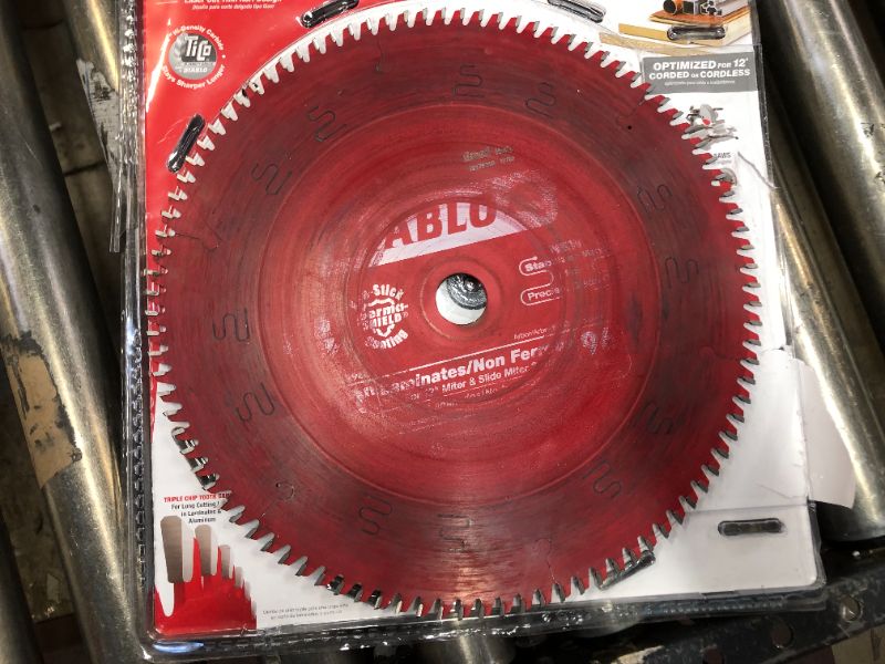 Photo 2 of Diablo D1296L 12 in. 96 Tooth Laminate/Melamine Saw Blade