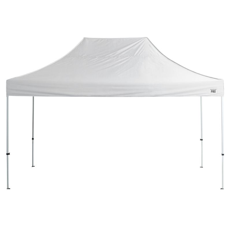 Photo 1 of Backyard Pro Courtyard Series 10' x 15' White Straight Leg Steel Instant Canopy--tearing on carrying bag 
