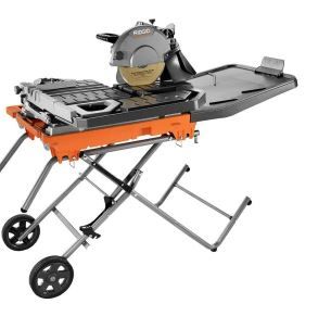 Photo 1 of 10 in. Wet Tile Saw with Stand- tested and working. no blade included.
