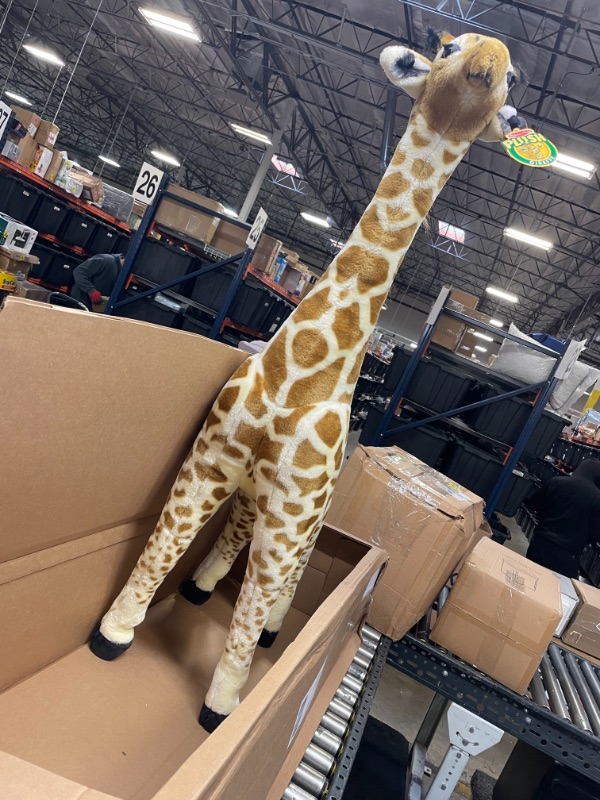 Photo 1 of Melissa & Doug Plush Giraffe, Yellow, One Size