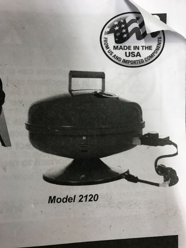 Photo 1 of Electric Grill Model 2120 ACCESSORIES ONLY