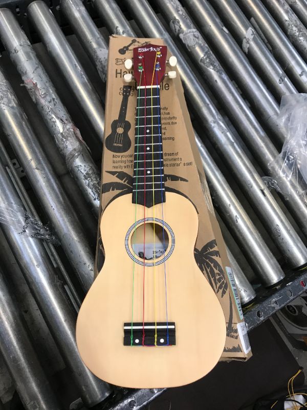 Photo 2 of Everjoys Soprano Ukulele Beginner Pack-21 Inch w/Rainbow String Free Online Lesson Gig Bag Fast Learn Songbook Digital Tuner Pick All in One Kit
