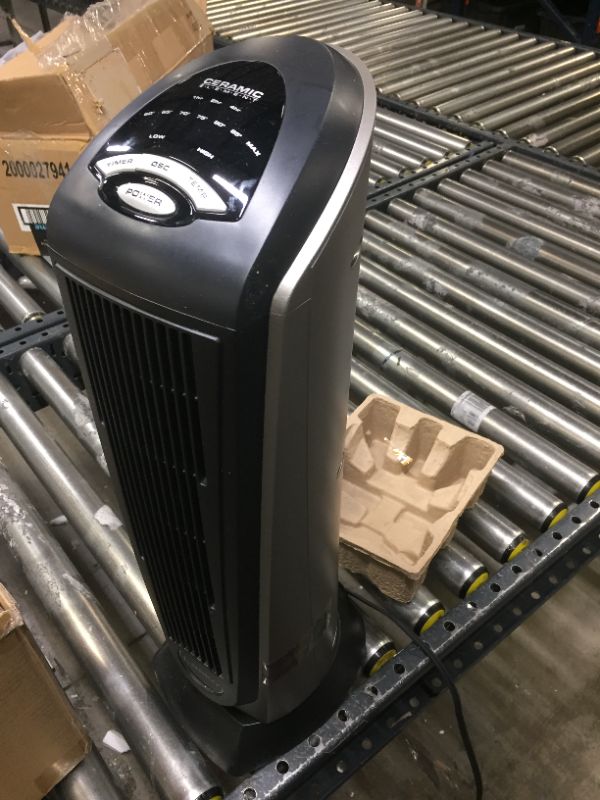 Photo 2 of Lasko 751320 Ceramic Tower Space Heater with Remote Control - Features Built-in Timer and Oscillation (SELLING FOR PARTS) 