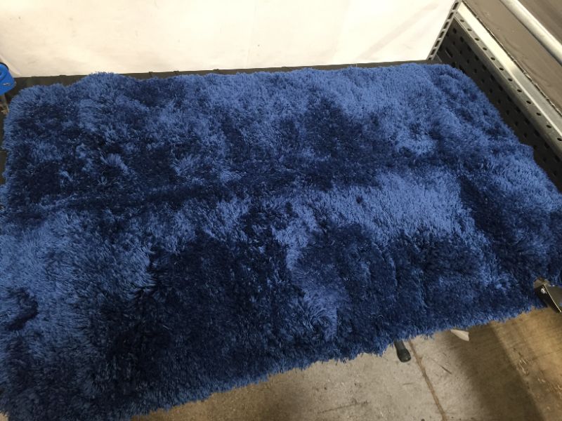 Photo 3 of 40"X12" BATH RUG BLUE