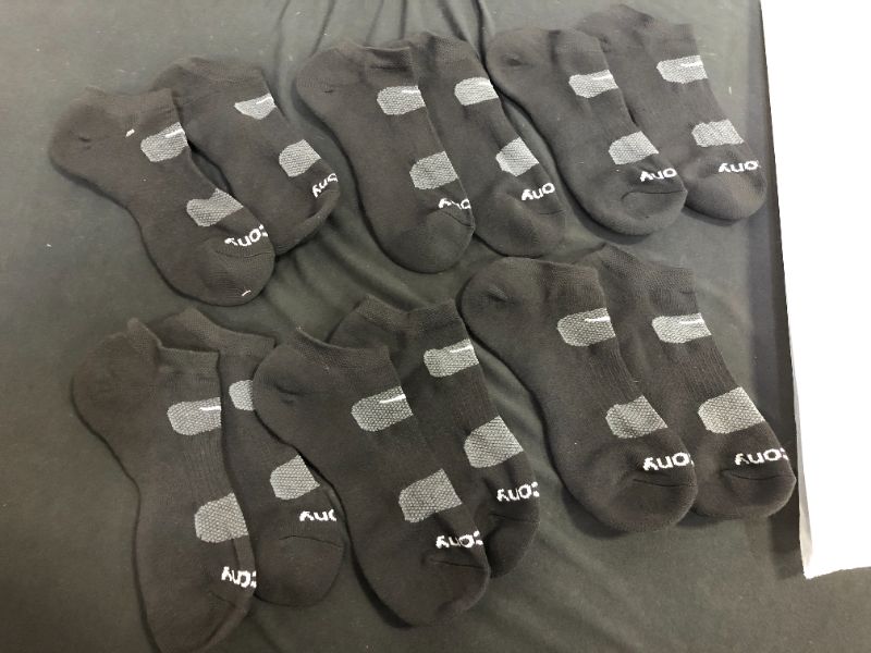 Photo 1 of 6 PAIRS BLACK SOCKS SIZE UNKNOWN