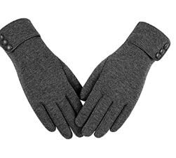 Photo 1 of Womens Winter Warm Gloves, Touchscreen Texting Fleece Lined Windproof Driving Gloves Hand Warmer By Alepo MEDIUM
