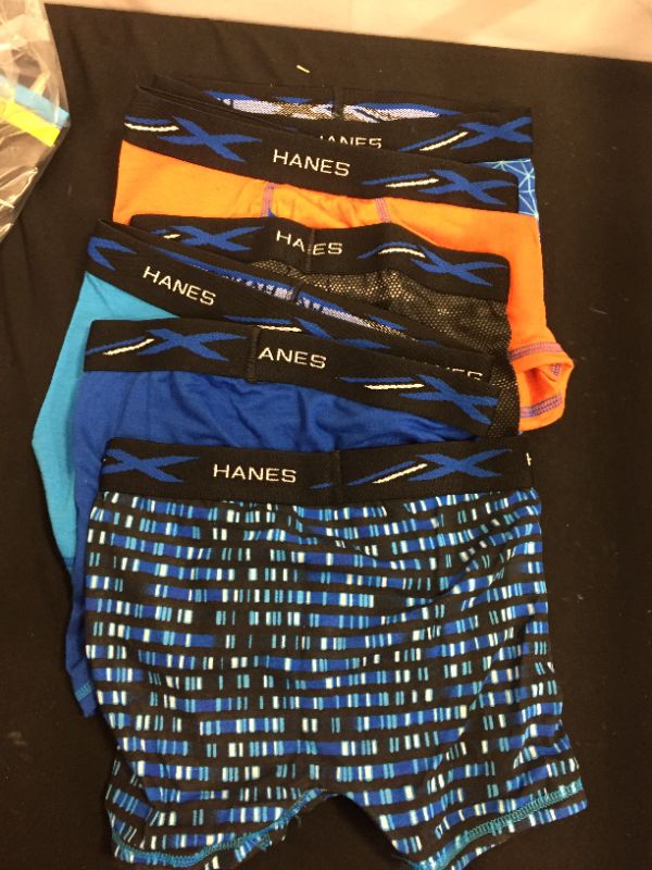 Photo 2 of .Hanes Boys' 6pk Print X-Temp Boxer Briefs - Colors May Vary SIZE SMALL
