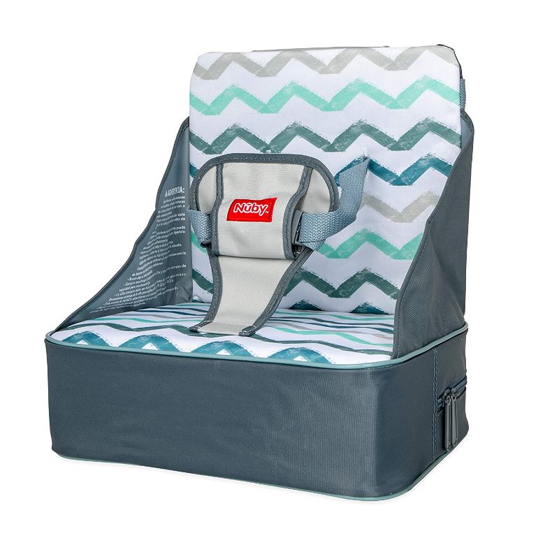 Photo 1 of Nuby Easy Go Safety Lightweight High Chair Booster Seat, Great for Travel, Chevron
