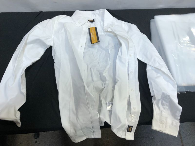 Photo 2 of Lee Uniforms Juniors' Long-Sleeve Oxford Blouse SIZE SMALL
