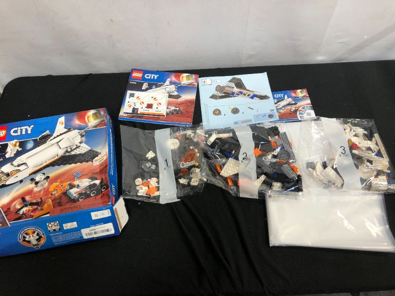 Photo 2 of LEGO City Space Mars Research Shuttle 60226 Space Shuttle Toy Building Kit with Mars Rover and Astronaut Minifigures, Top STEM Toy for Boys and Girls (273 Pieces)

