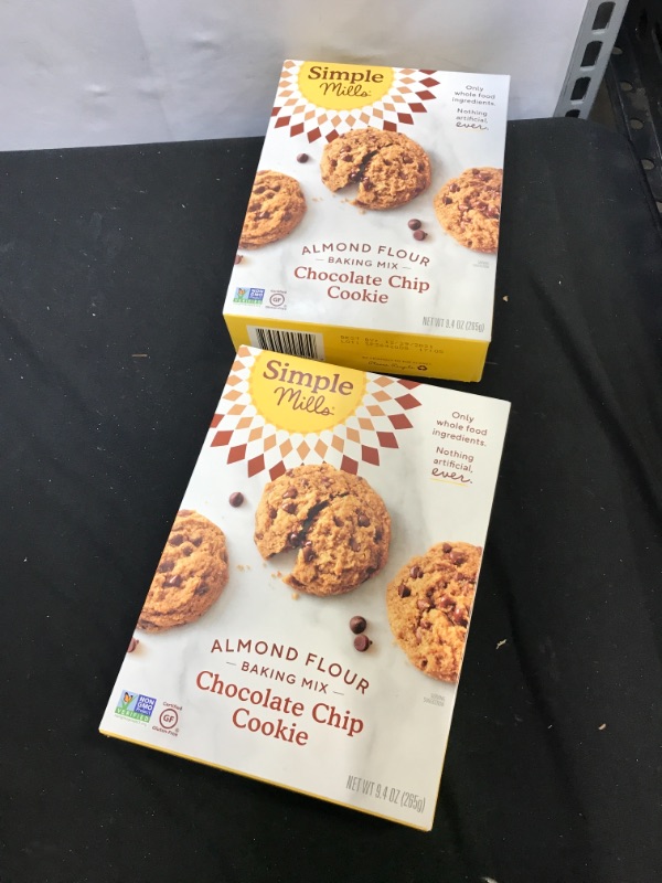 Photo 2 of 2 pack - Simple Mills Almond Flour Baking Mix, Gluten Free Chocolate Chip Cookie Dough Mix, Made with whole foods, (Packaging May Vary) (170967-71714)
best by 12 - 29 - 21 