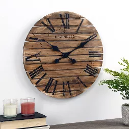 Photo 1 of 18" Shiplap Farmhouse Wall Clock - FirsTime
