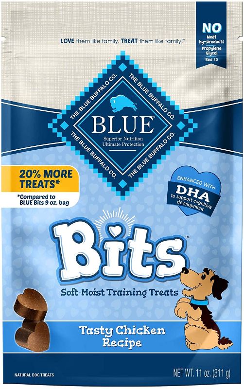 Photo 1 of (EXP 06/10/22) Blue Buffalo Blue Bits Natural Soft-Moist Training Dog Treats
