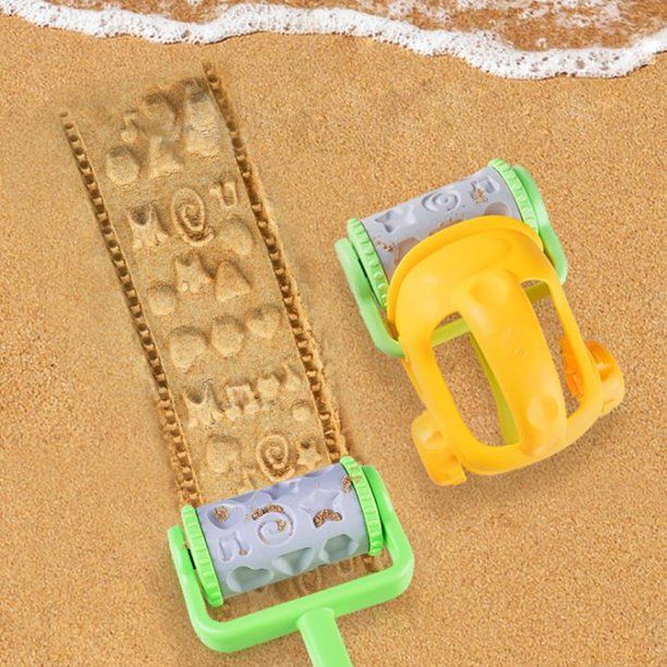 Photo 1 of BELUPAI Random Color Soft Rubber Beach Toys Children Beach Buggy Bucket Baby Play Sand Digging Tools Beach
