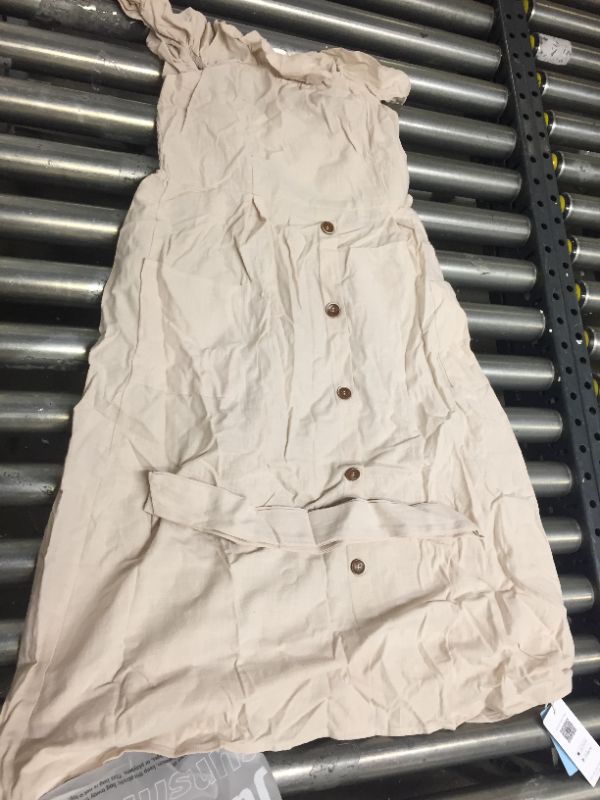 Photo 1 of MEDIUM BROWN BUTTON DRESS 