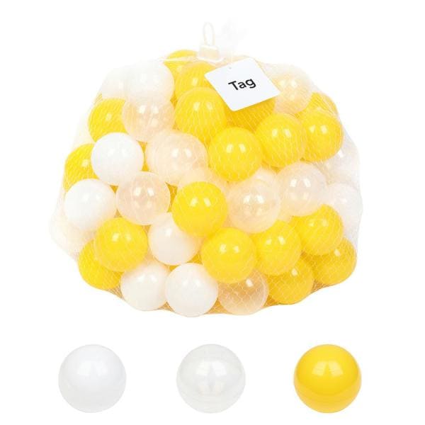 Photo 1 of 2.2 in. Plastic Ball Pit Ball Ocean Ball with Yellow (100-Pieces)