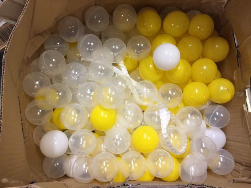 Photo 2 of 2.2 in. Plastic Ball Pit Ball Ocean Ball with Yellow (100-Pieces)