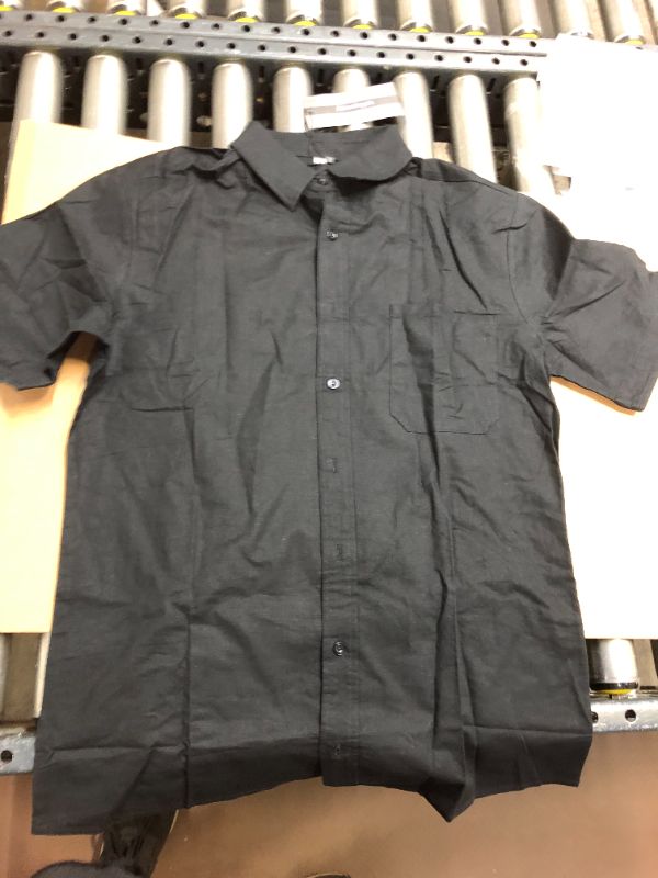 Photo 1 of BLACK BUTTON DOWN MENS COLLARED SHIRT BUTTON DOWN MEDIUM SIZE 