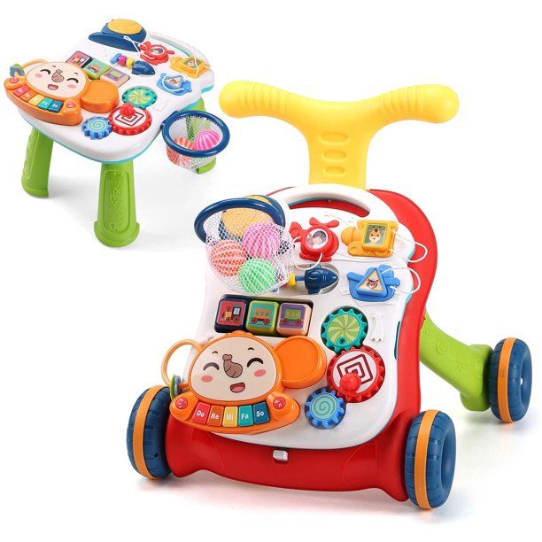 Photo 1 of CUTE STONE Baby Sit-to-Stand Learning Walker Kids Early Educational Activity Center Toy Gift for Toddlers Infant Boys Girls
