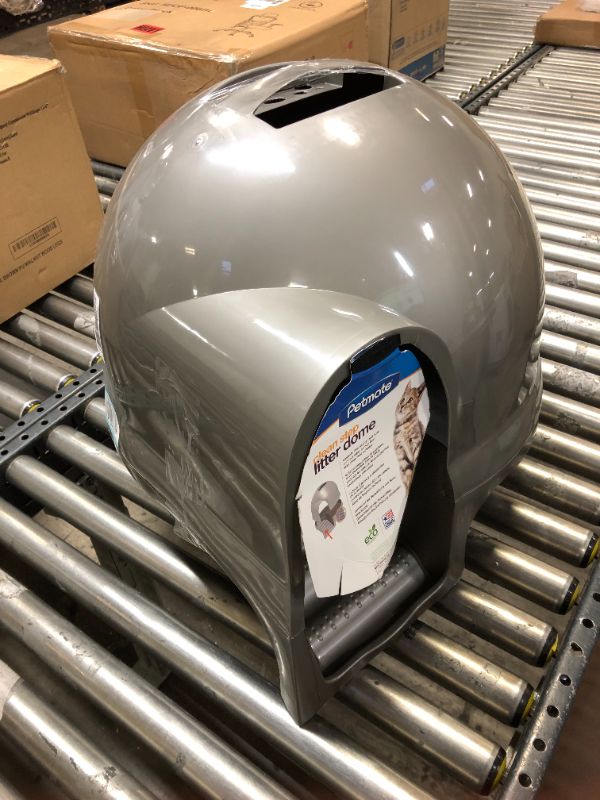 Photo 1 of Booda Dome Clean Step Cat Litter Box, Titanium