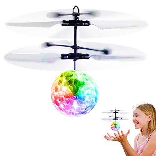 Photo 1 of Betheaces Flying Ball Toys, RC Toy for Kids Boys Girls Gifts Rechargeable Light Up Ball Drone Infrared Induction Helicopter with Remote Controller for Indoor and Outdoor Games
