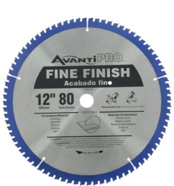 Photo 1 of 12 in. x 80-Tooth Fine Finish Circular Saw Blade (2-Pack)
** PACKAGE IS DAMAGED **