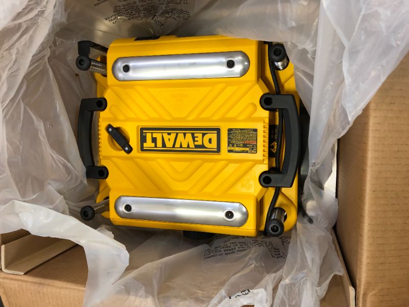 Photo 5 of DEWALT Thickness Planer, Two Speed, 13-Inch (DW735X), FACTORY SEALED PRIOR TO OPENING 