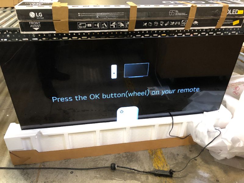Photo 2 of 65" Class A1 Series OLED 4K UHD Smart webOS TV, VERY MINOR USE, STILL HAS PLASTIC FILM ON BOTH SIDES 
