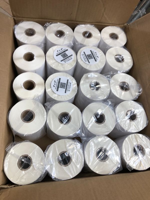 Photo 2 of FungLam 4x6 Direct Thermal Shipping Labels, 20 Rolls with 250 Labels/Roll, 1'' Core, Compatible Zebra 2844 ZP-450 ZP-500 ZP-505
